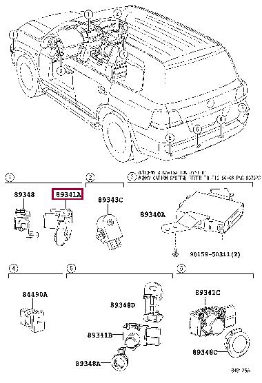 8934133210A0 Toyota Parking sensor