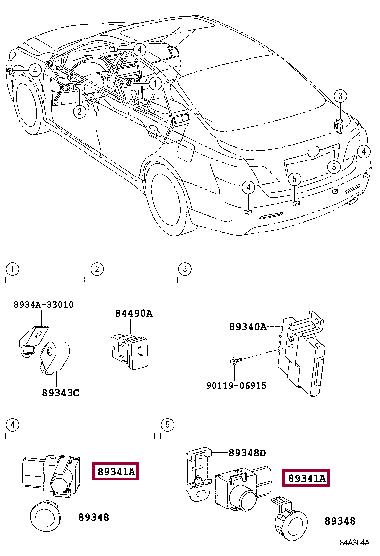 8934160030B1 Toyota Parking sensor