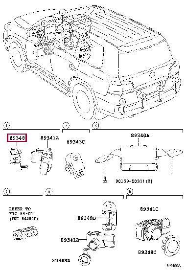 8934833060B3 Toyota SENSOR-BEFESTIGUNG