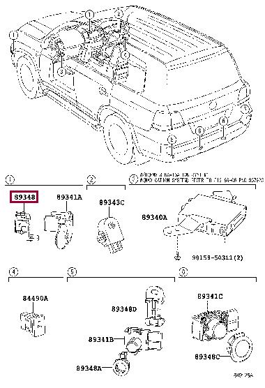 Toyota 89348-33060-C6 Parking Sensor Fixture 8934833060C6