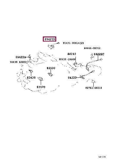 Toyota 89421-60040 SENSOR, TURBO 8942160040 8942160040 Toyota SENSOR, TURBO