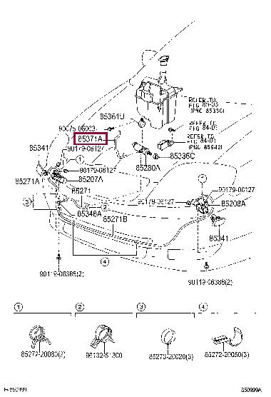 9007515016 Toyota Pipe branch