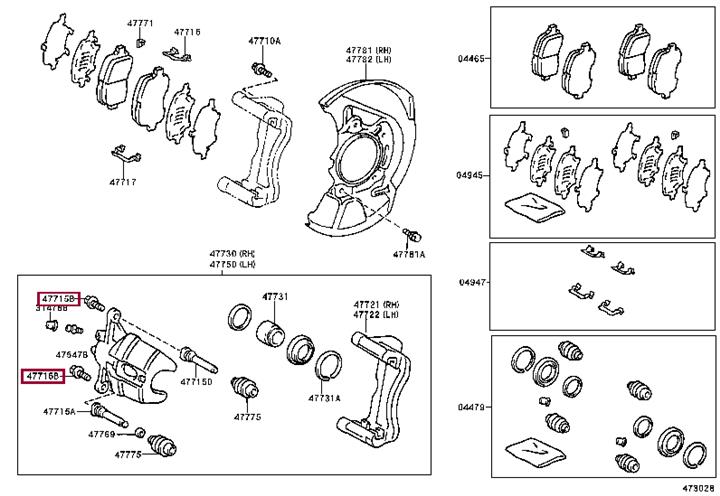 Screw Toyota 90080-10075