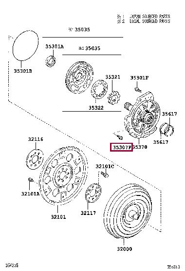 Toyota 9008014044 Auto part 9008014044 9008014044 Toyota Auto part