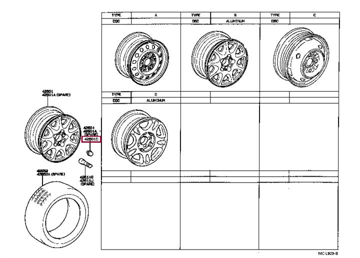 Toyota 9008017035 Nut 9008017035