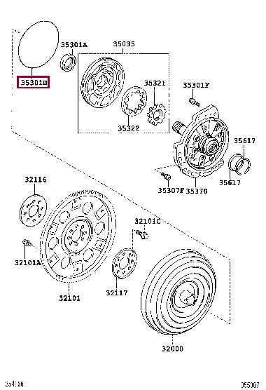 Toyota 90080-30078 Ring sealing 9008030078
