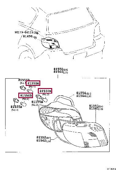 Toyota 90080-81089 Auto part 9008081089