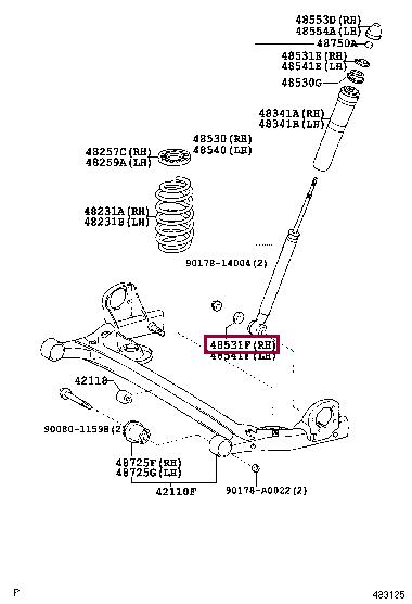 Toyota 9008094194 Auto part 9008094194 9008094194 Toyota Auto part