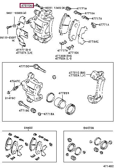 Toyota 90101-12167 Auto part 9010112167 9010112167 Toyota Auto part