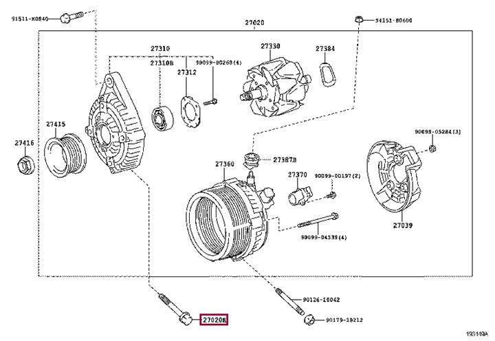 9010510307 Toyota Bolt