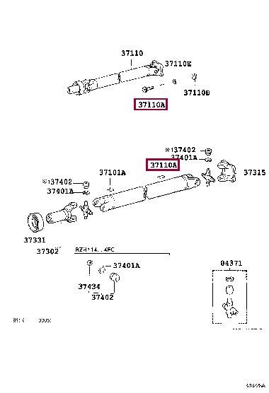 9010510424 Toyota Bolt