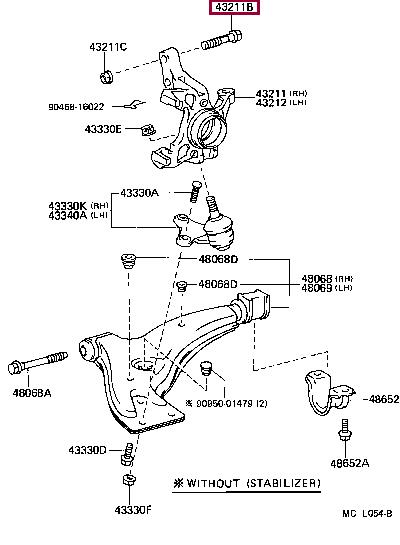 9010515006 Toyota Bolt