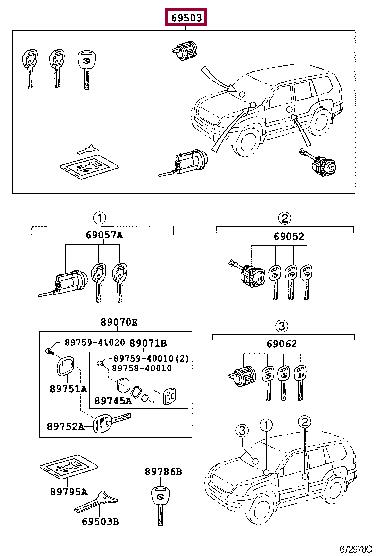 690056C141 Toyota Egnition lock