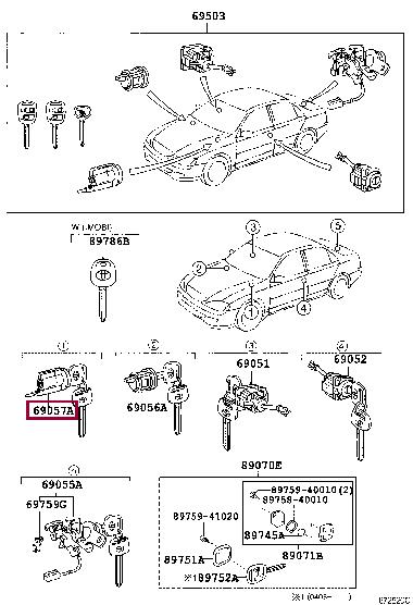 Buy Toyota 69057-58050 at a low price in United Arab Emirates!