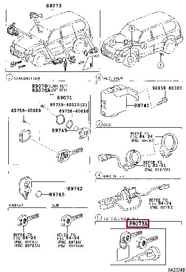 6905760491 Toyota Egnition lock