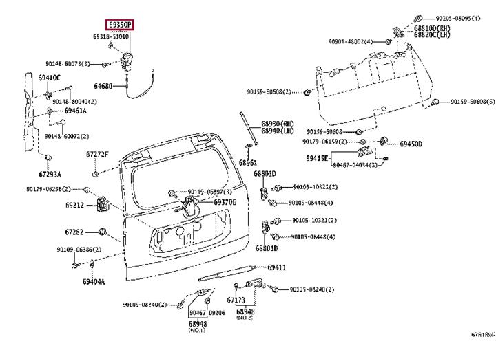 Buy Toyota 69110-60230 at a low price in United Arab Emirates!