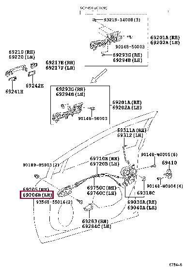 6920605051C0 Toyota Handle-assist