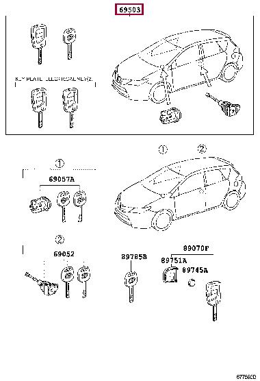 8970402590 Toyota Egnition lock