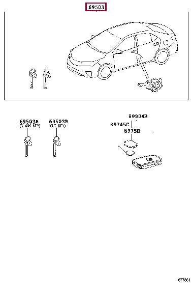 8970402630 Toyota Egnition lock
