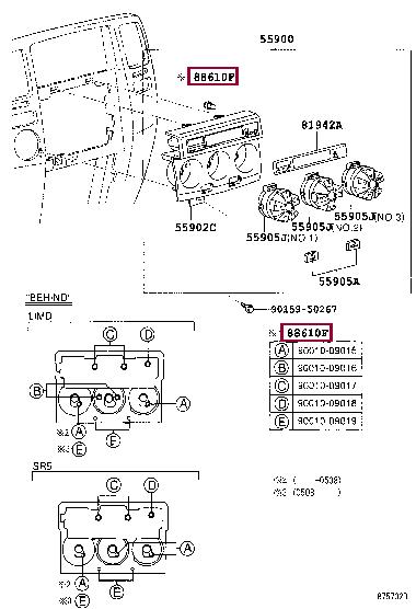 9001009016 Toyota Halogen lamp 12V