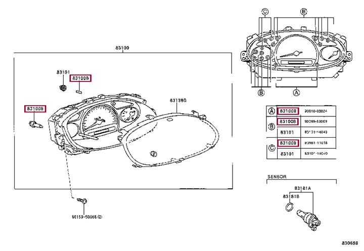 9001103004 Toyota Halogen lamp 12V