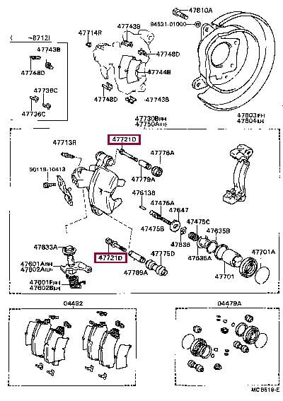 9011908431 Toyota Bolt