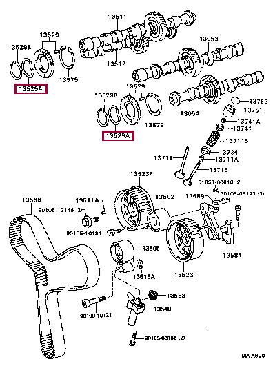 Toyota 90206-42001 Locking Ring, fuel pump 9020642001