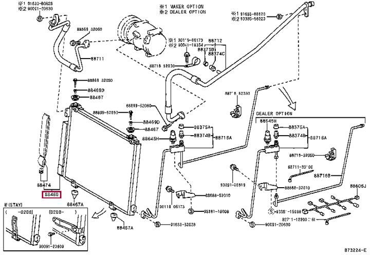 Toyota 88460-52010 Cooler Module 8846052010