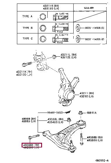 9011912338 Toyota Bolt