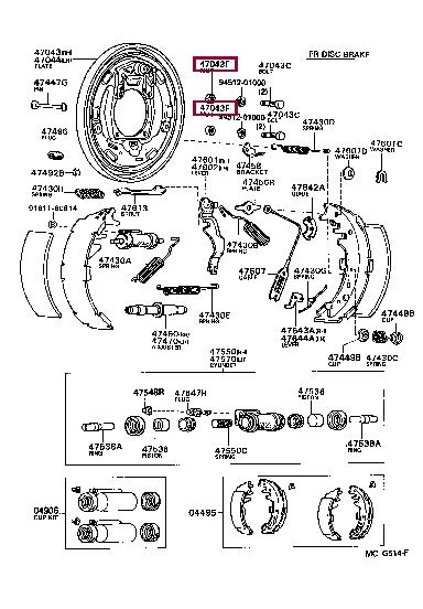 9017010021 Toyota Auto part