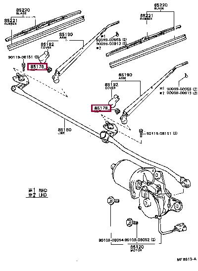 9017608016 Toyota Auto part