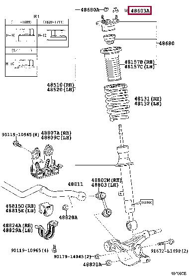 9017810017 Toyota Auto part
