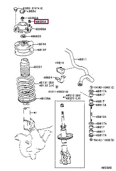 9017908206 Toyota Auto part
