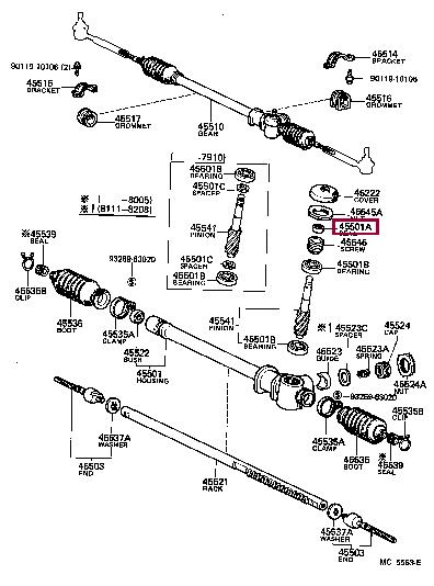 Toyota 90311-15002 Steering rack oil seal 9031115002 9031115002 Toyota Steering rack oil seal
