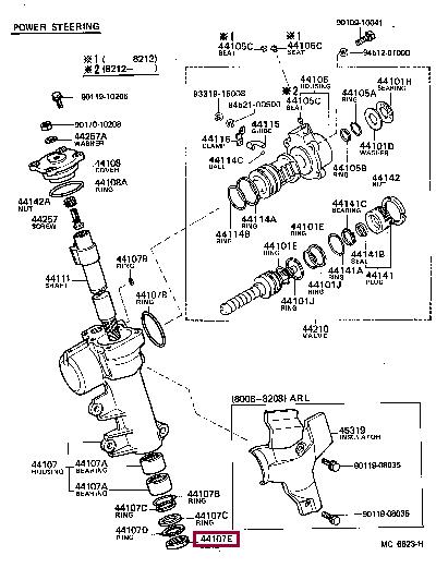 9031232002 Toyota Power steering mechanism oil seal