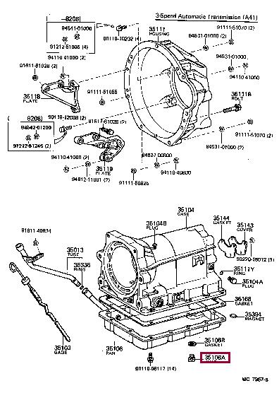 Toyota 90341-10012 Auto part 9034110012