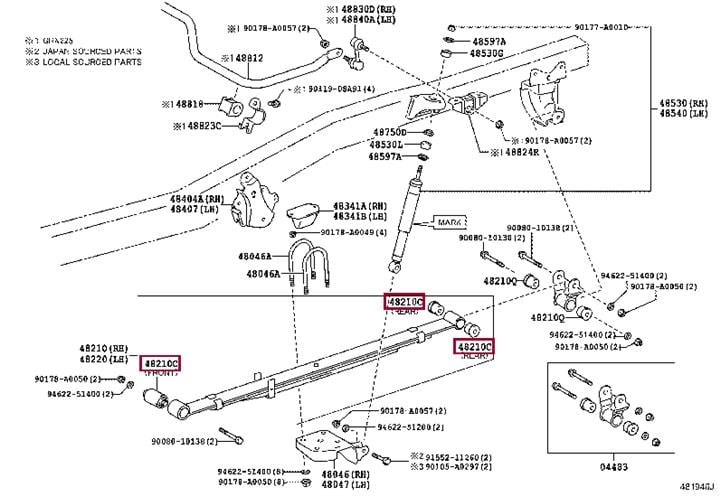 Toyota 90389-A0004 Silent block 90389A0004