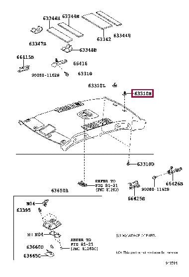 90467A0004 Toyota Clip