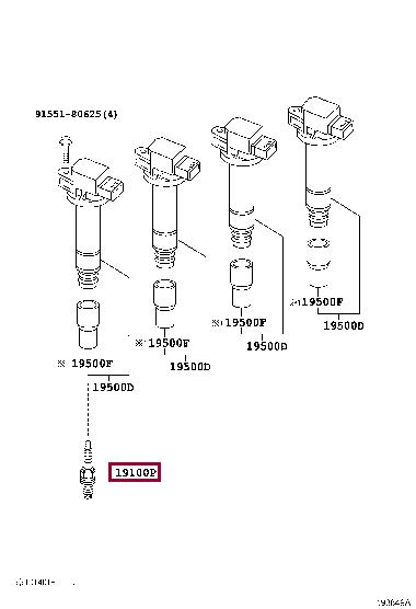 Toyota 90919-01272 Spark plug 9091901272 9091901272 Toyota Spark plug
