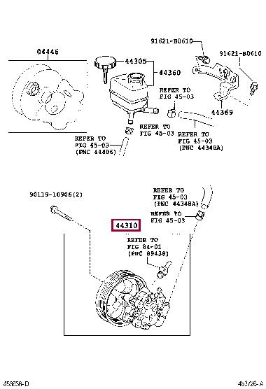 Toyota 44310-05090 Hydraulic Pump, steering system 4431005090