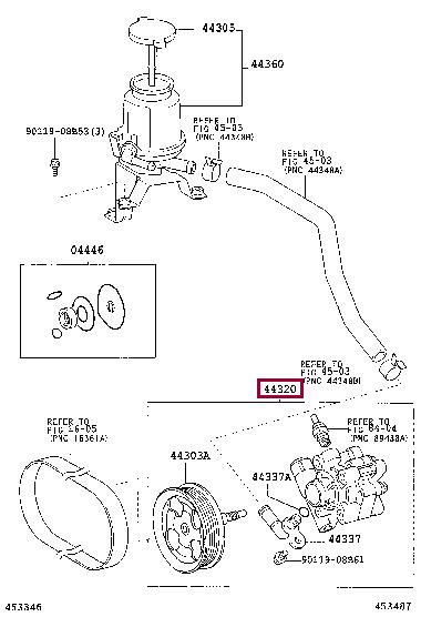 Toyota 44310-35660 Hydraulic Pump, steering system 4431035660