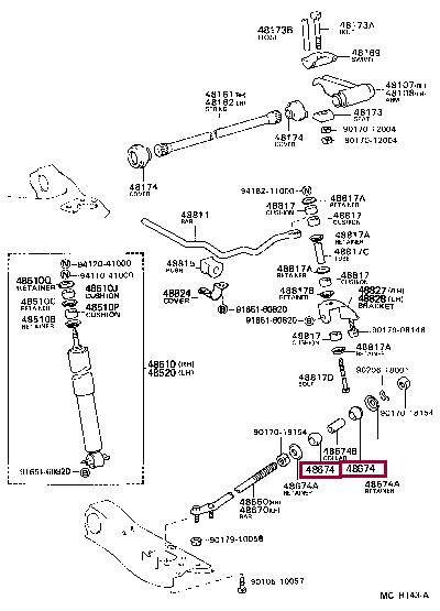 4867422021 Toyota Silent block