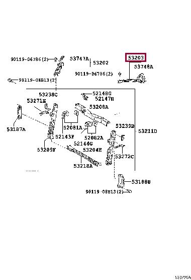 Buy Toyota 53203-47020 at a low price in United Arab Emirates!