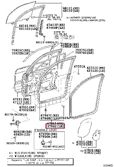 6786260120 Toyota Auto part