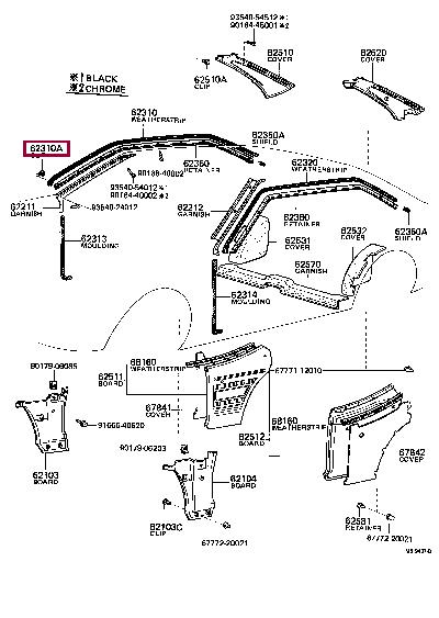 Toyota 67868-30030-01 Auto part 678683003001 678683003001 Toyota Auto part