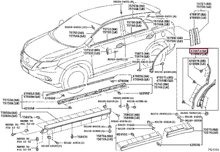 6787348010 Toyota Door seal
