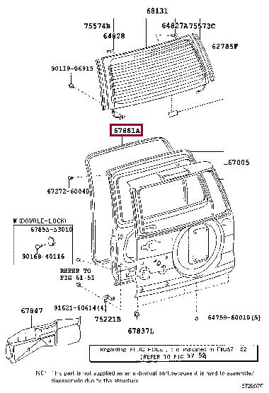 6788160131 Toyota Door seal