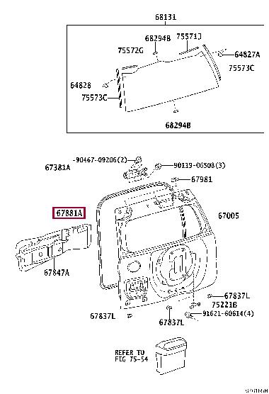 6788160141 Toyota Door seal