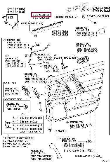 6817160090 Toyota Weatherstrip