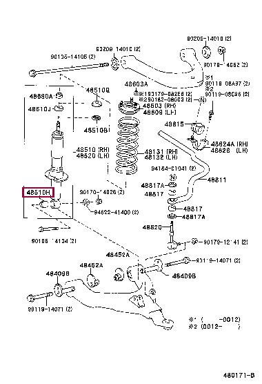 9038914048 Toyota Control arm bushing